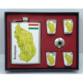 Flaska szett - Magyarország térkép